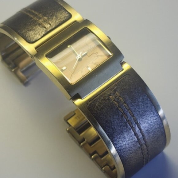 Axcent of Scandinavia Gold-tone , leather  watch design  Daniel Jakobsson - Picture 1 of 7